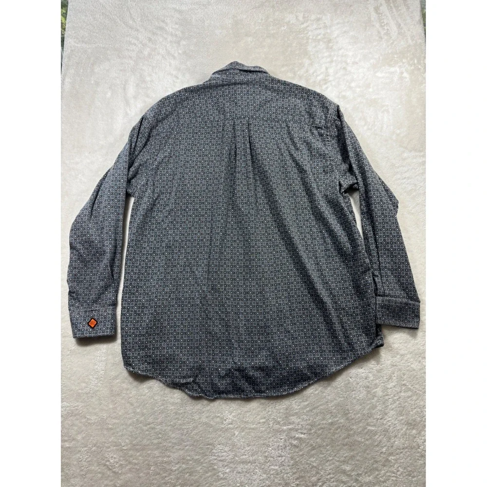 Wrangler Mens 20X FR Flame Resistant Geometric Floral Shirt XL-REG